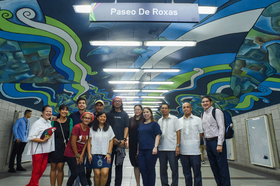 LOOK: Mural in Makati underpass sends environmental message 2