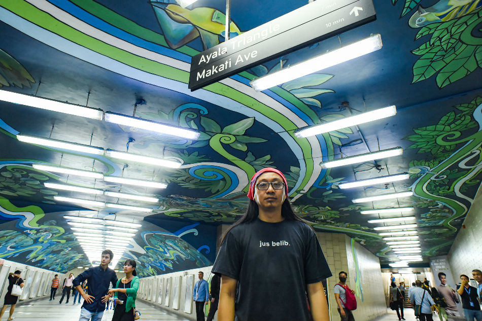 LOOK: Mural in Makati underpass sends environmental message 1