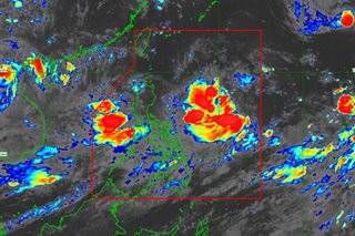 Low-pressure area upgraded to Tropical Depression Hanna