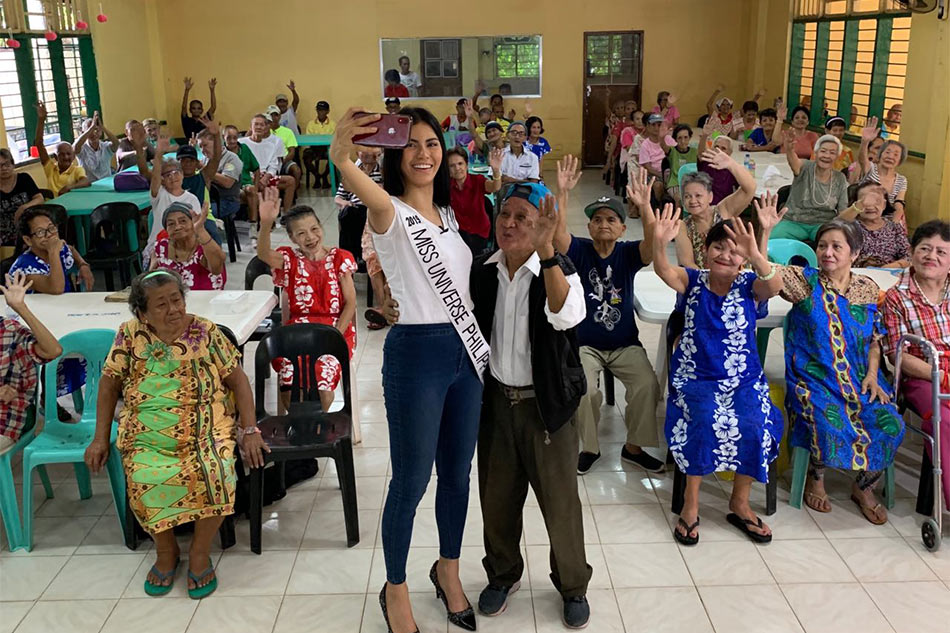 Gazini Ganados in senior citizens&#39; embrace for Miss Universe advocacy 1