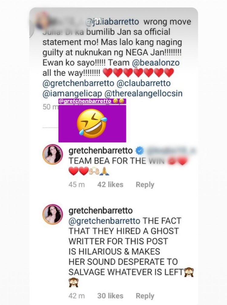 Here’s Gretchen’s reaction to niece Julia’s ‘I refuse to be your victim’ message 2