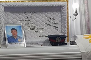 Duterte visits 'hero' cop slain in school explosion in Misamis Oriental