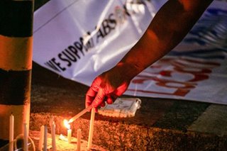Press freedom advocates light candles for ABS-CBN franchise renewal