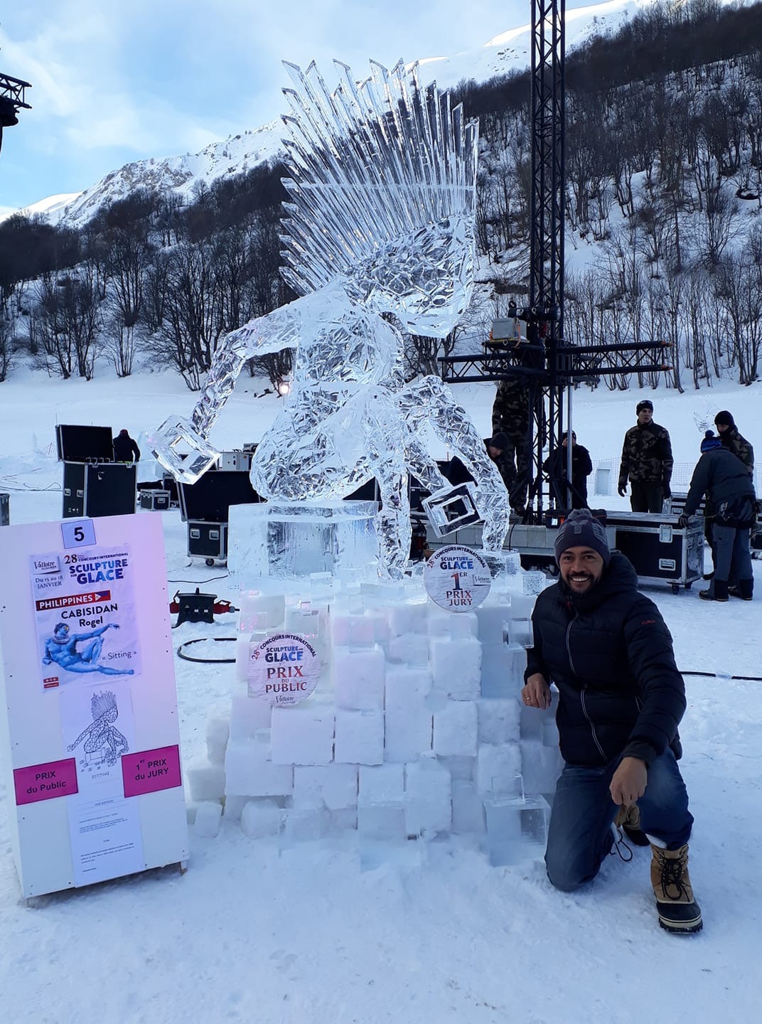 Pinoy wins int’l ice carving contest in France 1