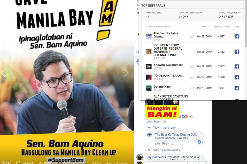 FACT CHECK: No, this campaign material does not show an opposition senator taking credit for a Manila Bay cleanup 5