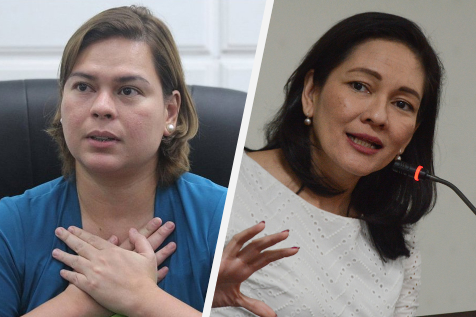 Image result for images for sara duterte with risa hontiveros