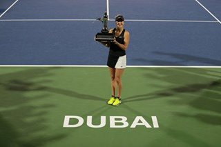 Tennis: Unseeded Bencic upsets Kvitova to lift Dubai title