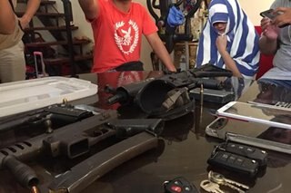 Live-in partner ng drug lord, nakunan ng mga baril at granada