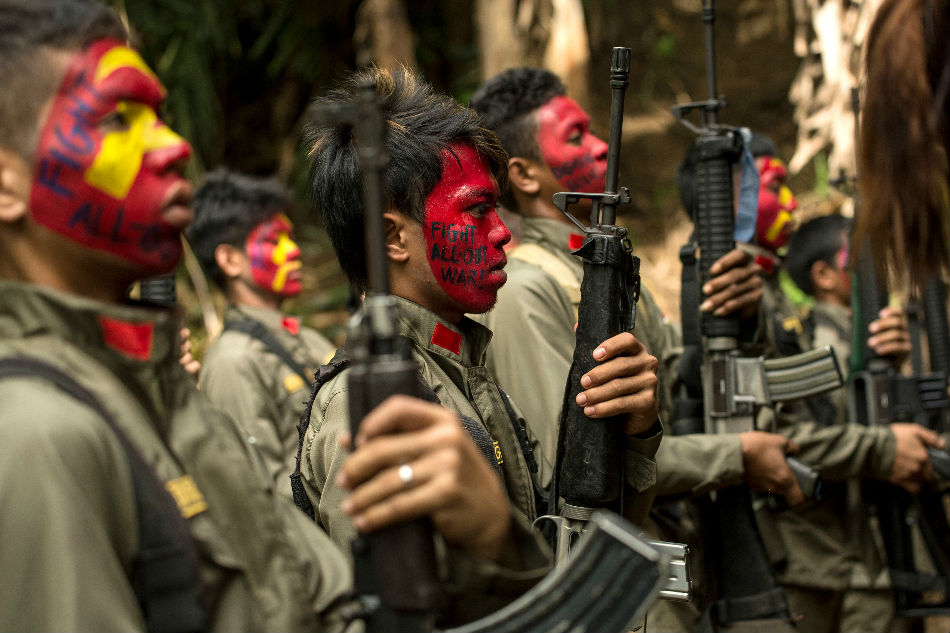 Rebel guerrillas of the communist New People's Army are seen in the Sierra Madre mountain range in this 2017 file photo. AFP/file 