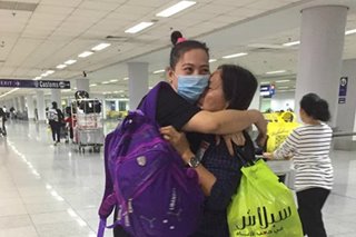 Maltreated OFW in Saudi returns home