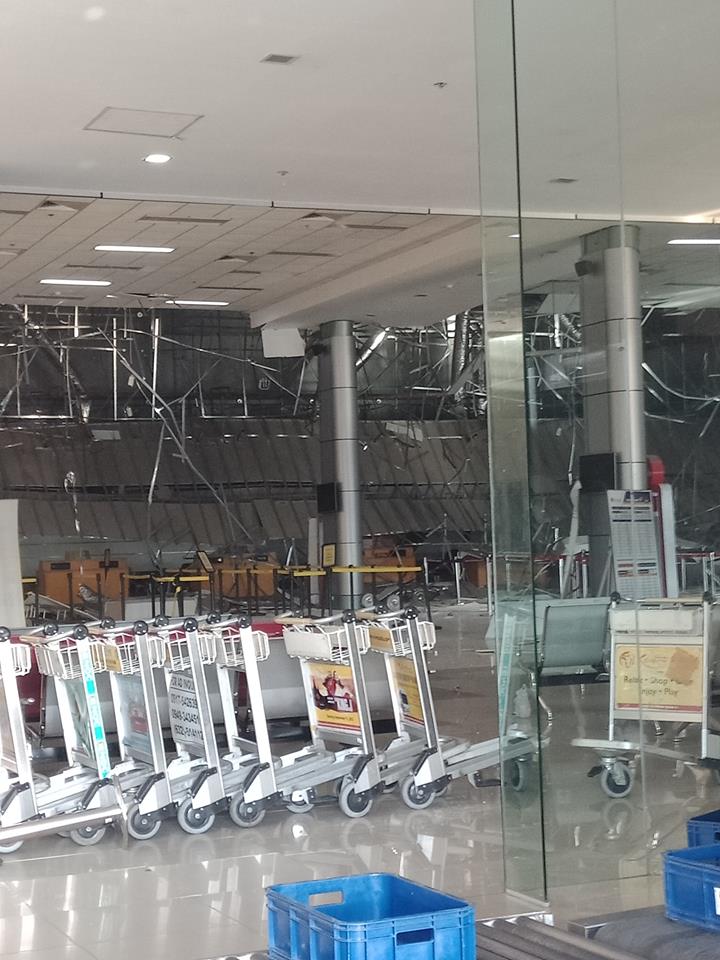 Clark International Airport shut down after quake damages terminal 2