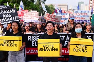 Groups protest election results