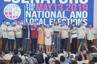 WATCH: Grace Poe, Nancy Binay nix Duterte fist bump