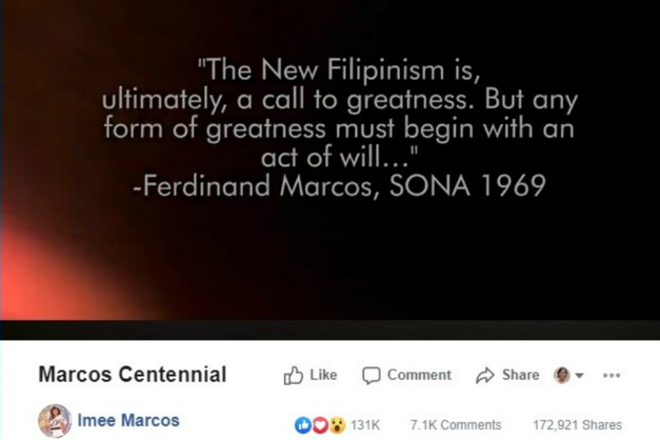 ANALYSIS: Imee&#39;s win to boost efforts to restore Marcos name in history 5