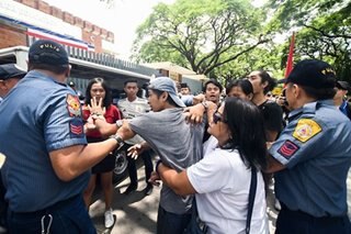 Scuffle breaks out between police, youth activists at CHED gate