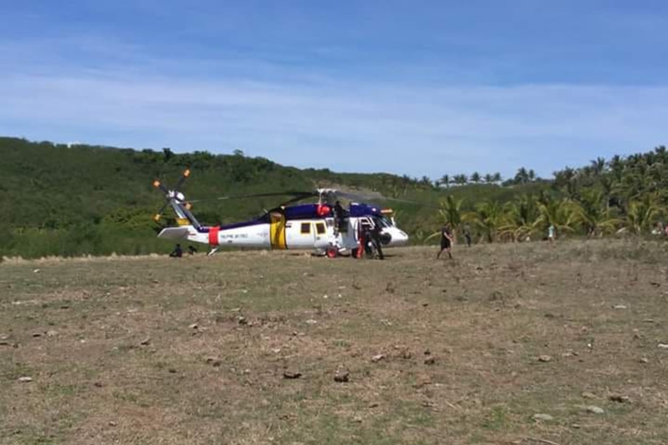 Rescue chopper, nag-emergency landing sa Masbate 1