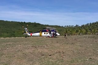 Rescue chopper, nag-emergency landing sa Masbate