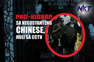 Pag-kidnap sa negosyanteng Chinese, huli sa CCTV