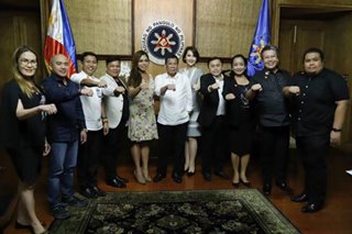 LOOK: Gretchen Diez visits Malacañang, meets Duterte