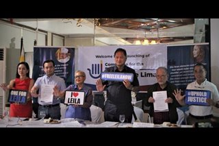 Committee to free De Lima launched