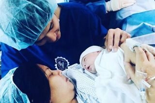 LOOK: Chynna Ortaleza gives birth to baby boy