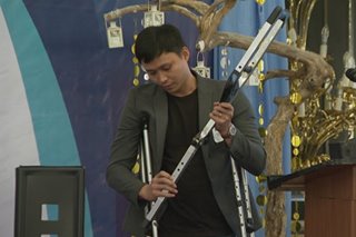 Folding crutches, water trash collector tampok sa DOST exhibit