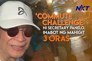 'Commute challenge' ni Secretary Panelo, inabot nang mahigit 3 oras