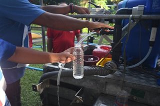 LOOK: Portable filtration system turns murky water to safe drinking water for quake victims
