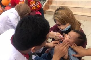 Malawakang pagbabakuna kontra polio nagpatuloy