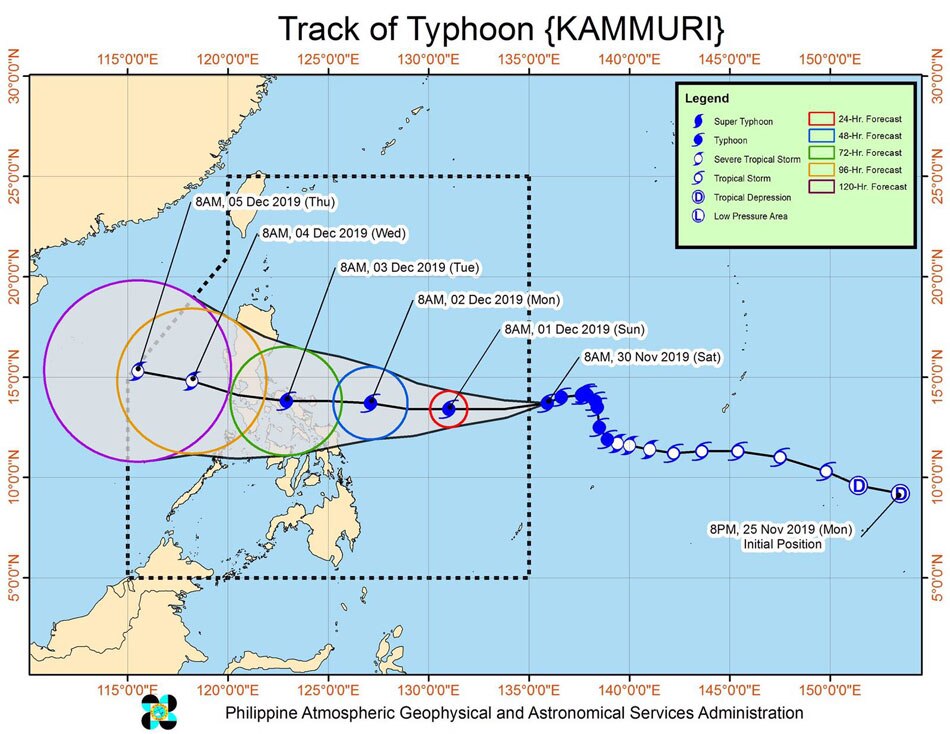Typhoon Kammuri still strong but slows down, less likely to be super typhoon 1