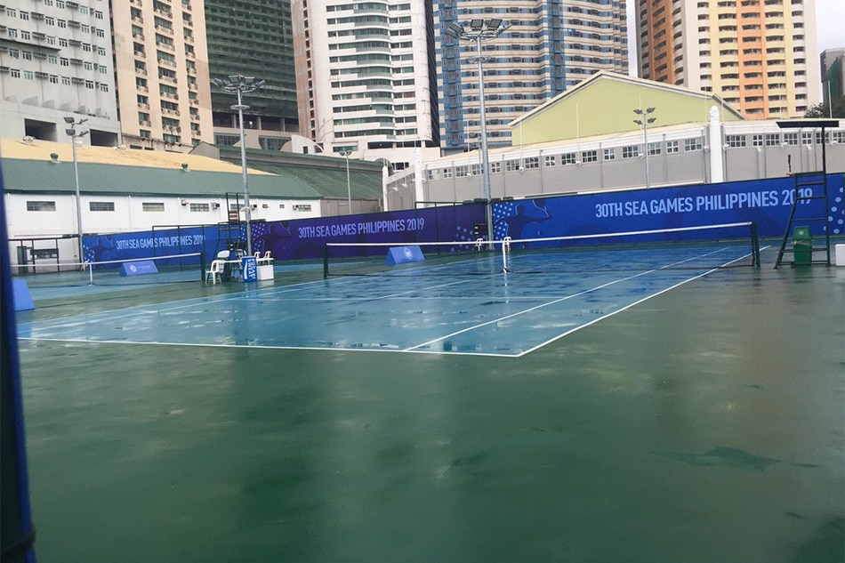 SEA Games tennis matches rescheduled after Tisoy dampens open courts