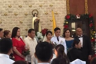 TINGNAN: Duterte, dumalo sa kasal ng anak ni Senador Bato sa Baguio