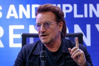 U2's Bono says 'no plans' to meet Duterte