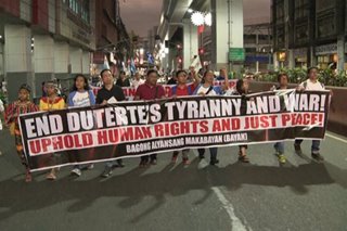 Protesta sumalubong sa ika-71 anibersaryo ng International Human Rights Day