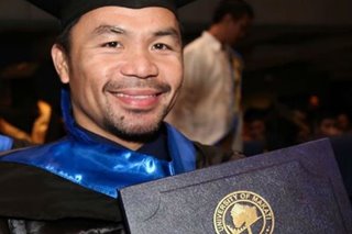 Pacquiao says college diploma is ‘most meaningful achievement’