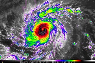 Christmas typhoon Ursula barrels through Visayas