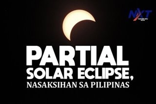 Partial solar eclipse, nasaksihan sa Pilipinas
