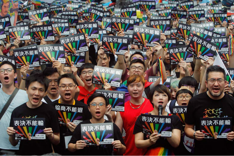 Taiwan Parliament Approves Same Sex Marriage Abs Cbn News