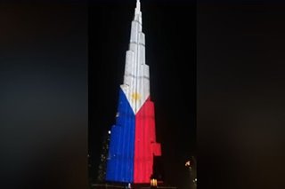 WATCH: Dubai's Burj Khalifa lit up with Philippine flag