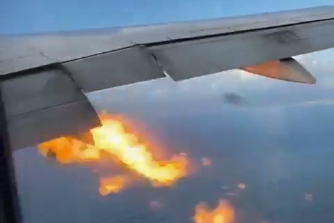 LOOK: PAL plane engine spews fire, takes emergency landing