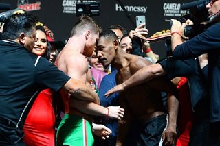 Boxing: Fiery weigh-in whets appetites for Alvarez-Jacobs showdown