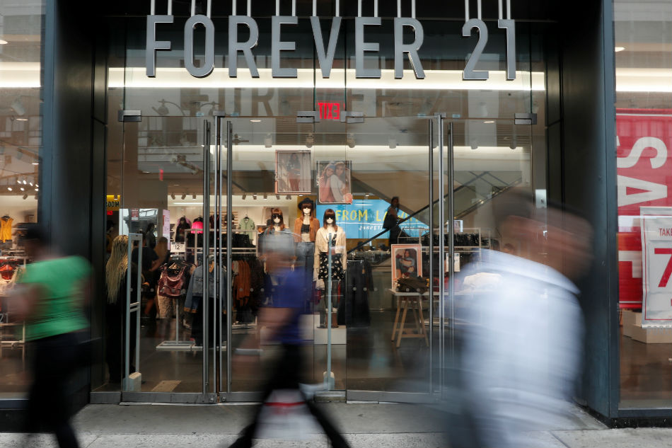 Forever 21 files for bankruptcy 1