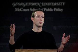 Facebook's Zuckerberg criticizes TikTok for censoring protesters