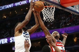 NBA: Wolves go to town without Towns, rout Wizards