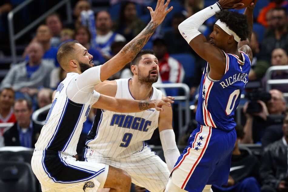 Nba Vucevic Magic Pull Away From Embiid Less 76ers Abs