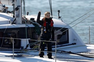 Greta Thunberg sails into Lisbon en route to COP25