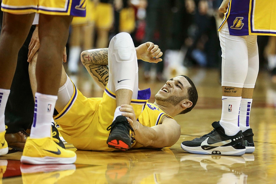 Nba Lakers Pg Ball Out 4 To 6 Weeks With Ankle Injury Abs Cbn News