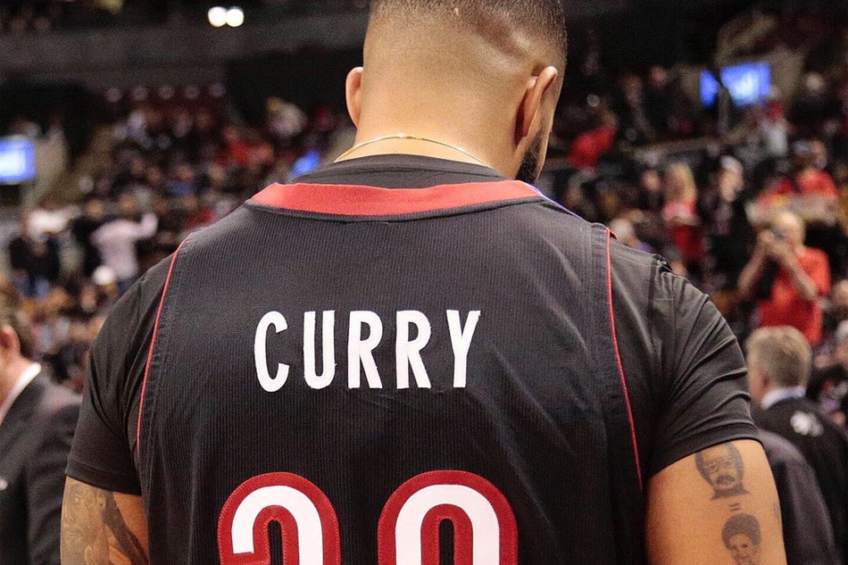 raptors dell curry jersey