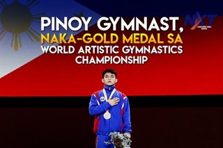 Pinoy gymnast, naka-gold medal sa World Artistic Gymnastics Championships