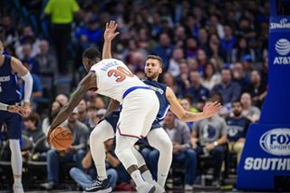 NBA: Knicks nip Mavs despite Doncic's triple-double